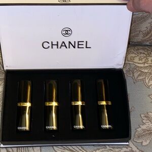 CHANEL ALLURE VELVET Luxurious Black and Gold Lipstick Collection-Set of 4